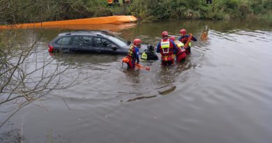 PKW im Wasser – Rott bei Brombach PKW im Wasser – Rott bei Brombach